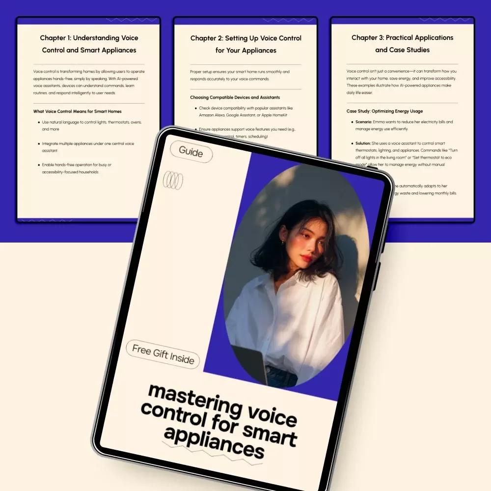 Mastering Voice Control for Smart Appliances – Complete Smart Home Guide to Voice Control for Smart Appliances, Hands-Free Automation, AI Assistants & Smarter Living