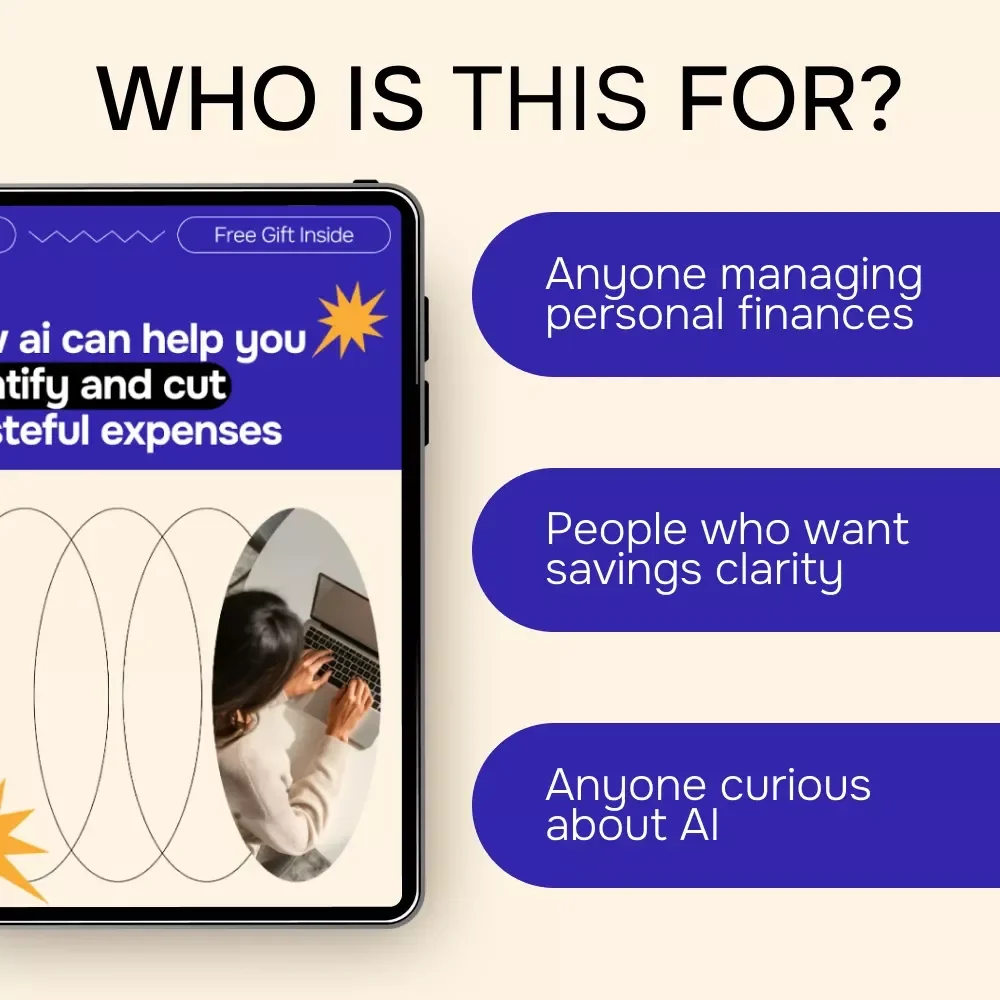 How AI Can Help You Identify and Cut Wasteful Expenses | Smart Money Guide, AI for Identifying Wasteful Spending, Digital Download