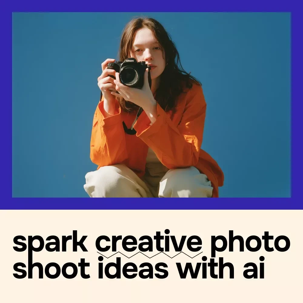 Spark Creative Photo Shoot Ideas with AI – Ebook Guide for ai for generating ideas for a photo shoot, Photography Inspiration, Creative Prompts, Digital Download