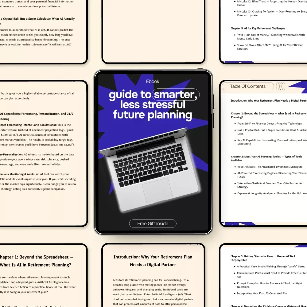 Guide to Smarter, Less Stressful Future Planning – AI Retirement Planning Guide, Digital Download eBook for Confident Financial Decisions