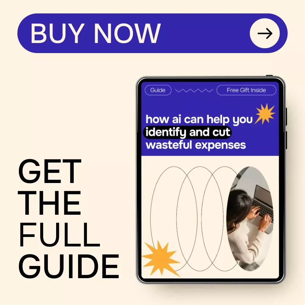 How AI Can Help You Identify and Cut Wasteful Expenses | Smart Money Guide, AI for Identifying Wasteful Spending, Digital Download