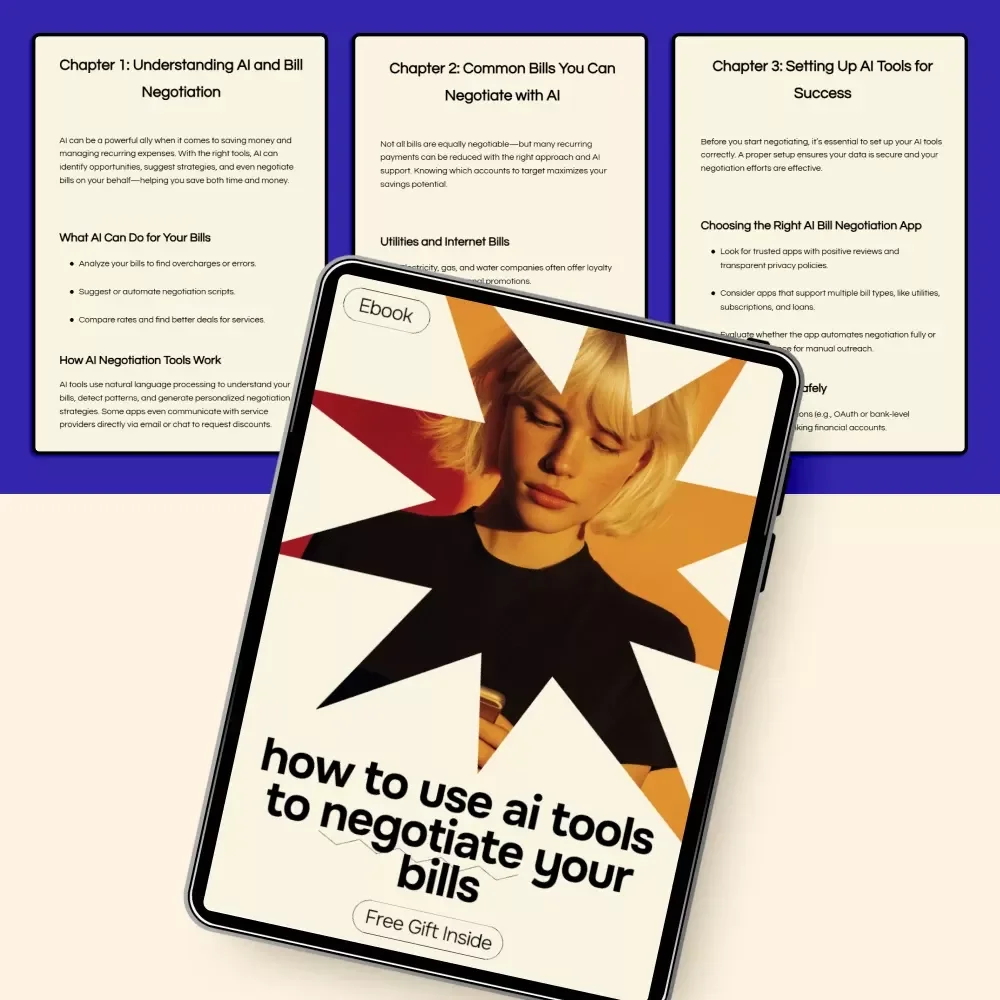 How to Use AI Tools to Negotiate Your Bills – Smart Money-Saving eBook Guide | ai tools to negotiate bills