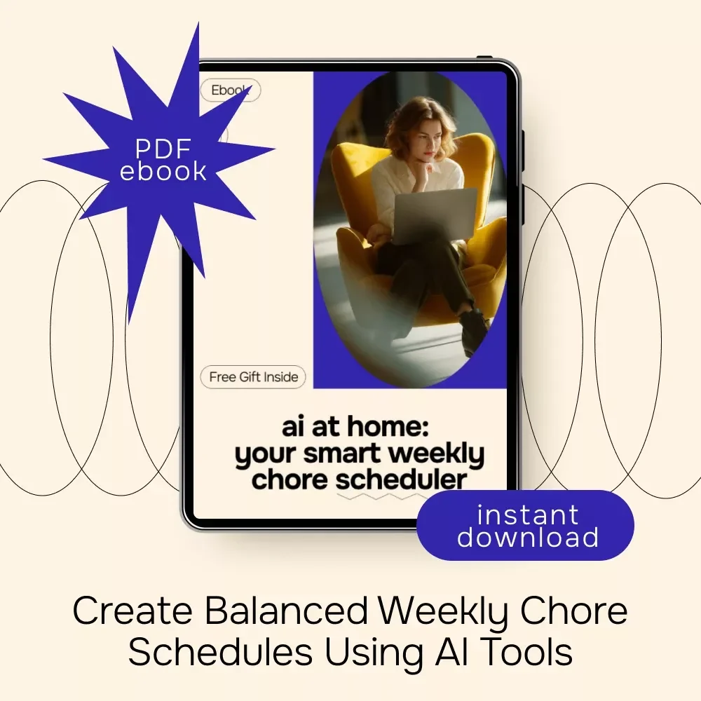 AI at Home: Your Smart Weekly Chore Scheduler | AI for Creating a Weekly Household Chore Schedule eBook | Digital Home Organization Guide