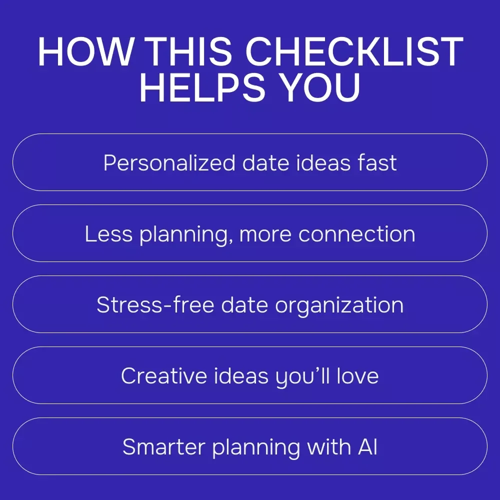 AI-Powered Date Night Planning Checklist | Smart, Personalized Date Ideas Using AI | Easy Romantic & Fun Date Night Planner