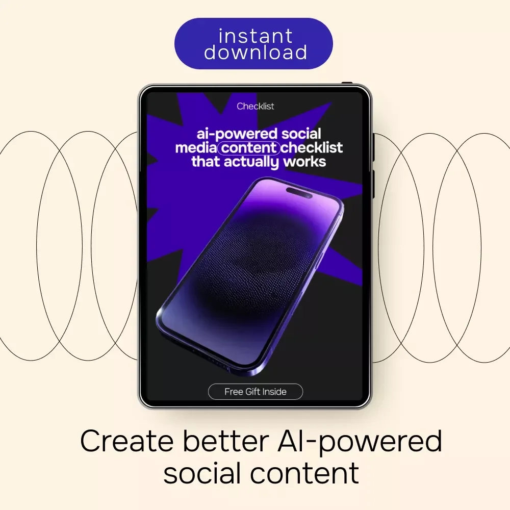 AI-Powered Social Media Content Checklist That Actually Works | Simple Weekly System for ai for content creation social media