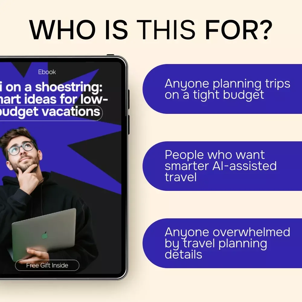 AI on a Shoestring: Smart Ideas for Low-Budget Vacations | Budget Travel eBook Using AI for Affordable Trips & Smart Planning