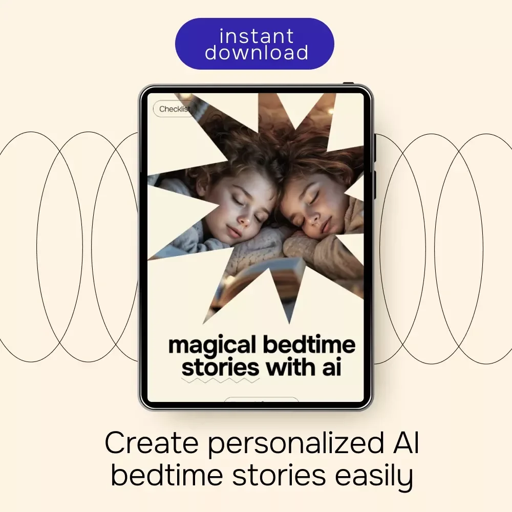 Magical Bedtime Stories with AI – Printable Checklist for ai for generating bedtime stories for kids, Nightly Story Prompts, Calm & Creative Bedtime Routine Tool