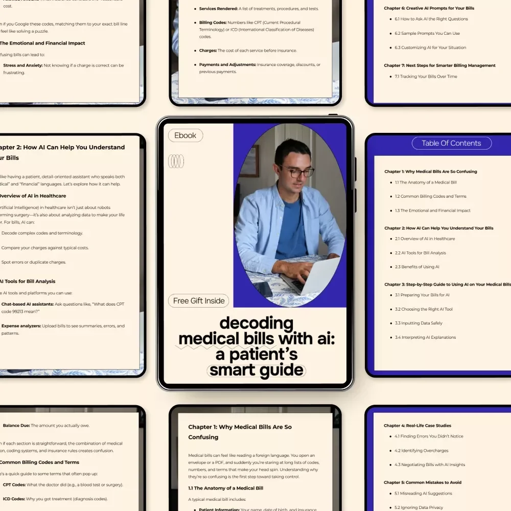 Decoding Medical Bills with AI: A Patient’s Smart Guide | Digital Download eBook, Checklist & Step-by-Step Guide to Understanding Healthcare Billing with AI Tools