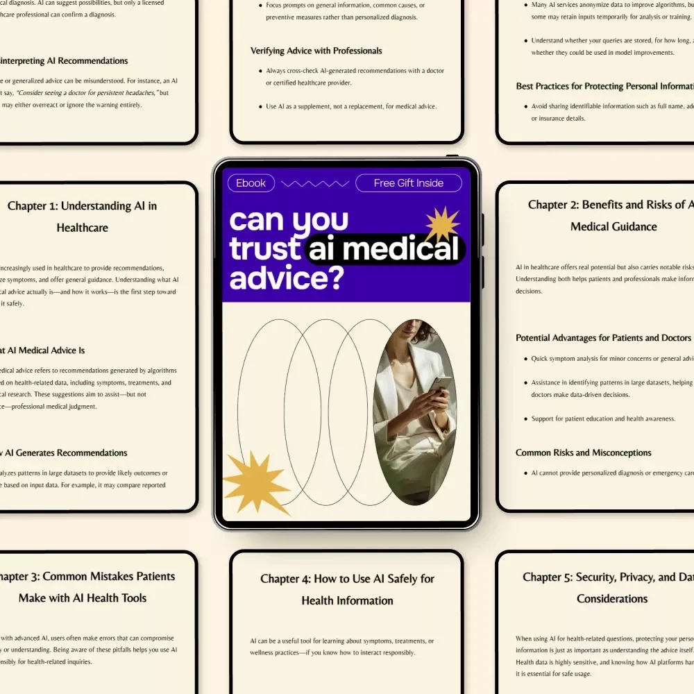 Can You Trust AI Medical Advice | Practical eBook Guide to Understanding AI Healthcare, Risks, Benefits & Safe Use