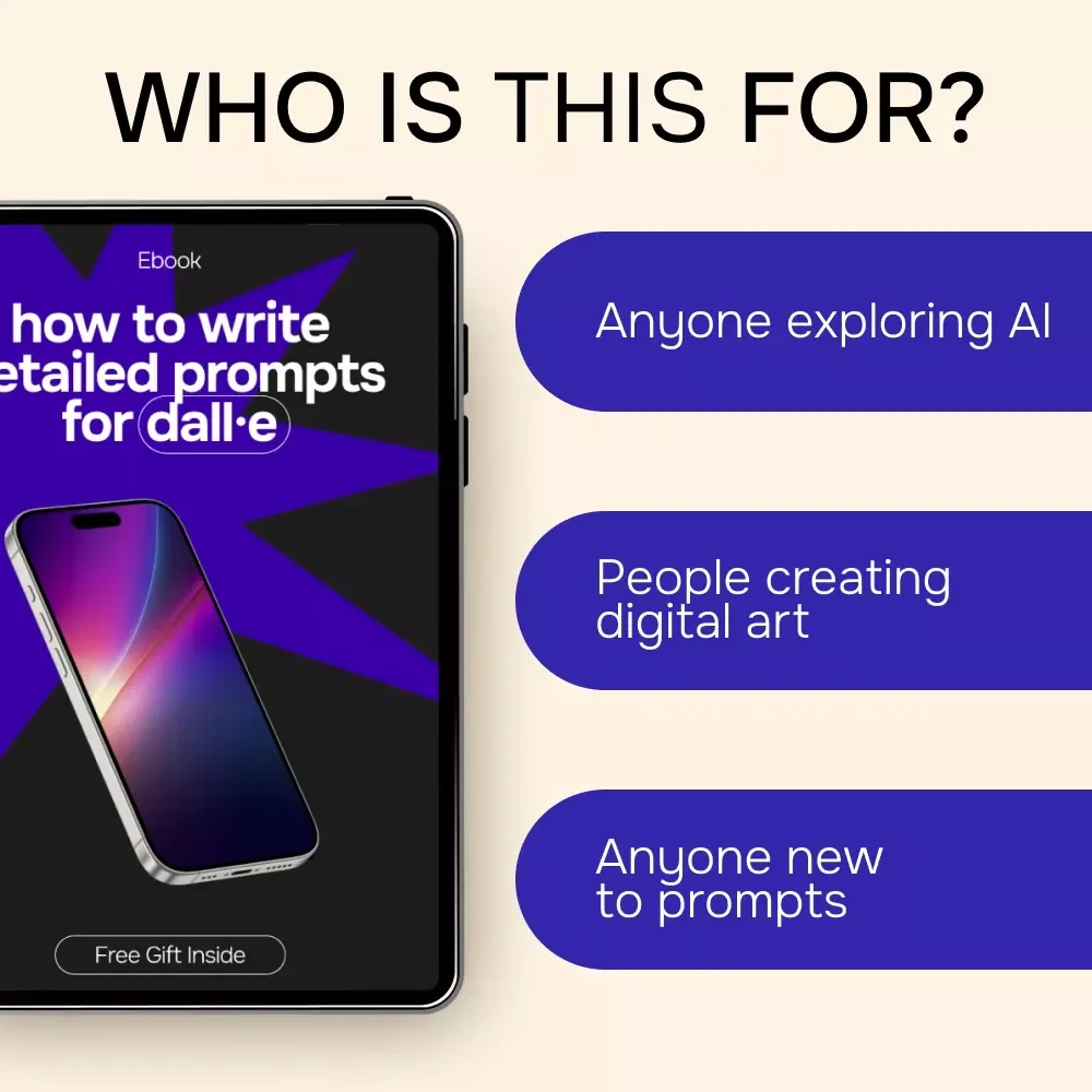 How to Write Detailed Prompts for DALL·E – Step-by-Step AI Art Prompt Guide eBook for Stunning Image Generation