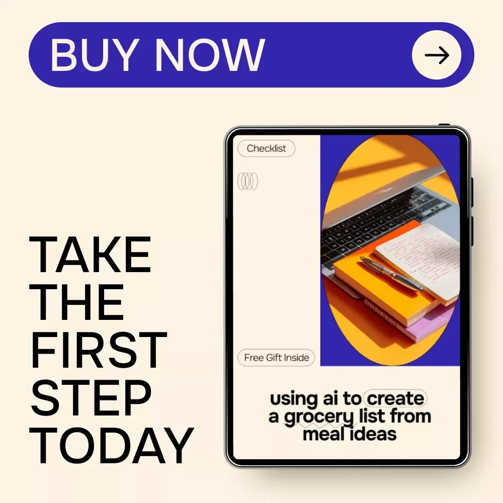 Using AI to Create a Grocery List From Meal Ideas - Digital Download Checklist