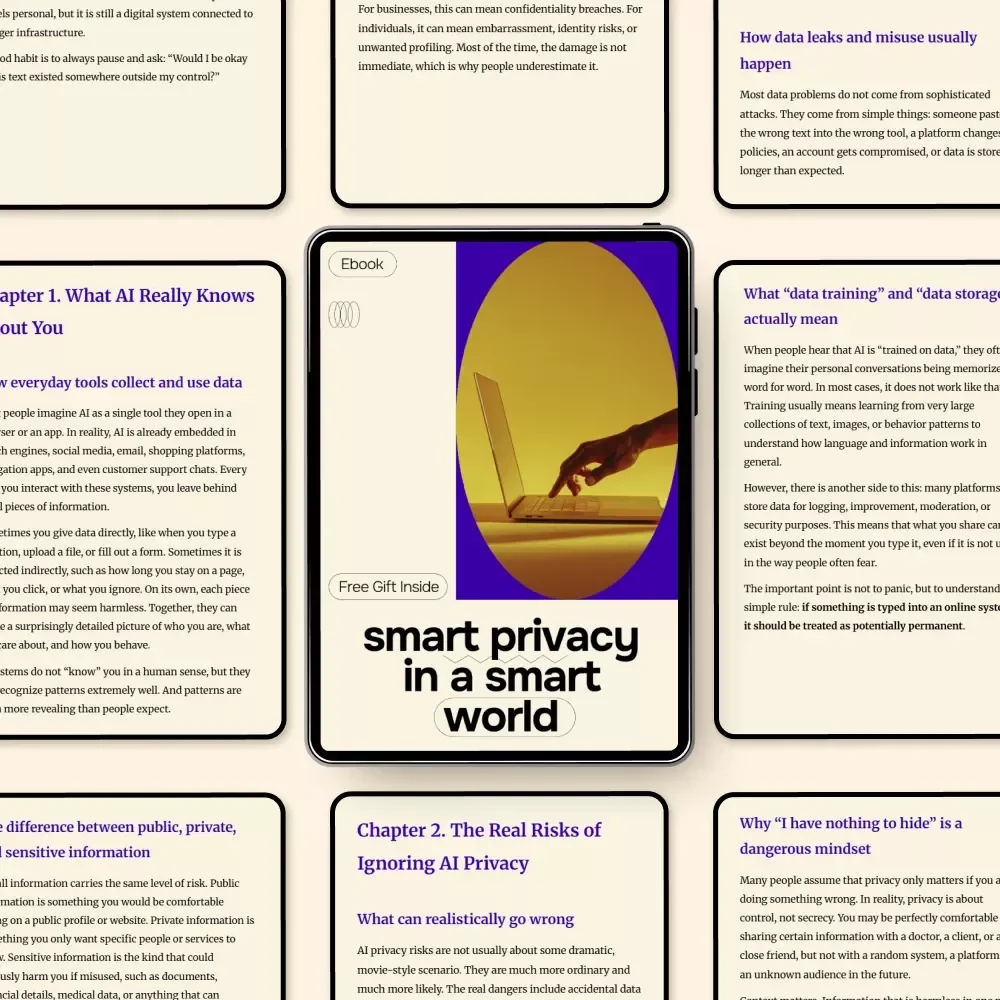 Smart Privacy in a Smart World | Practical AI Privacy Guide eBook for Everyday Users | Understand AI Privacy Concerns & How to Protect Yourself