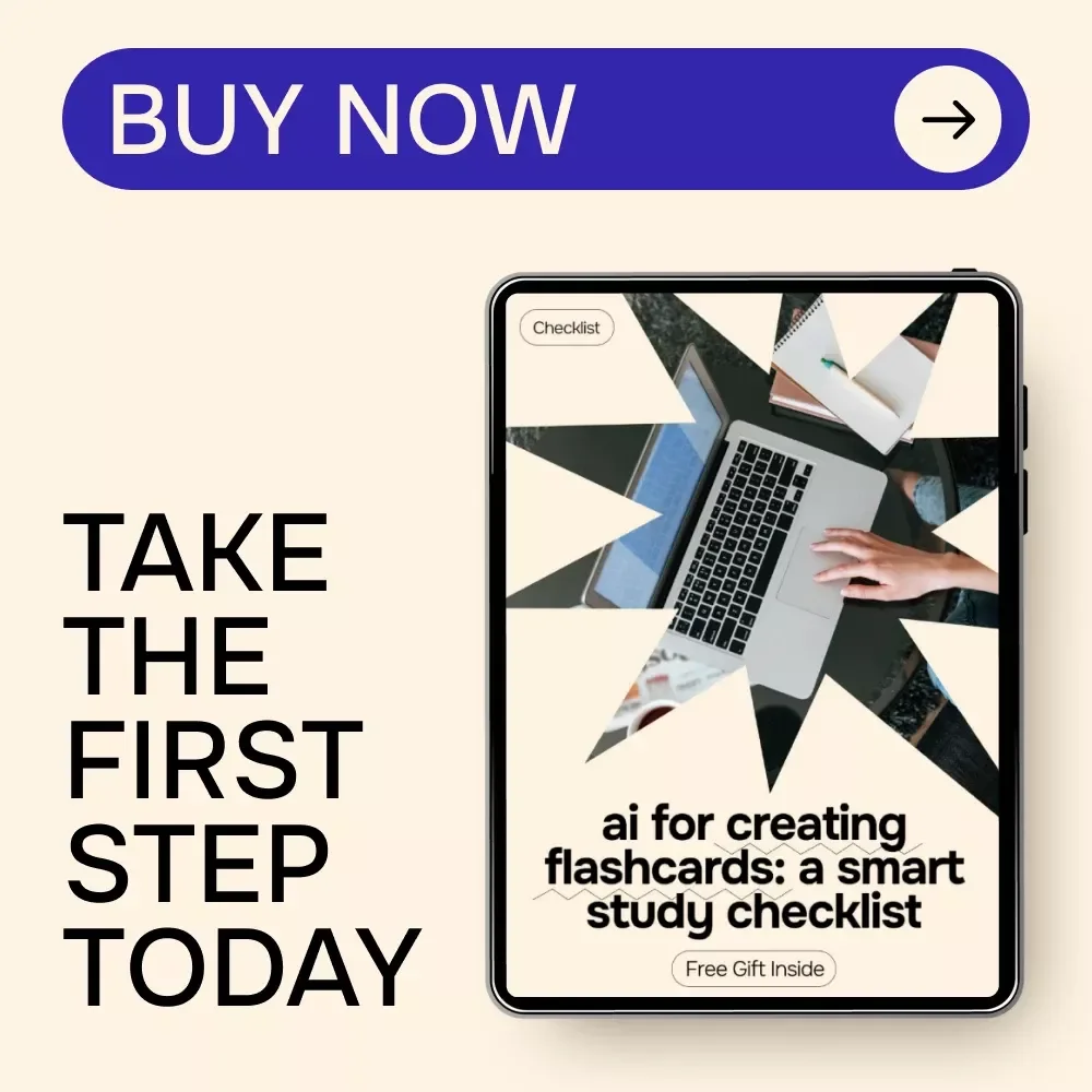 AI for Creating Flashcards: A Smart Study Checklist | Digital Study Planner for Students Using AI for Creating Flashcards for Study