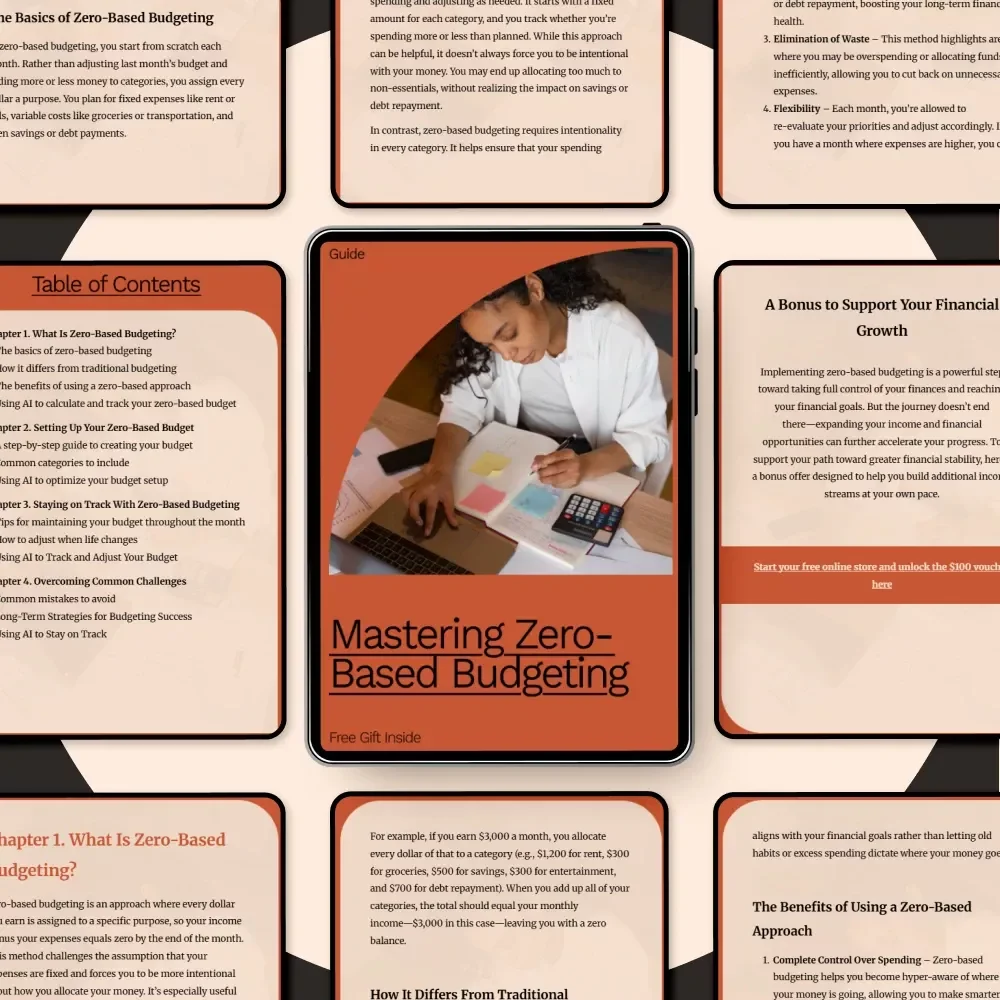 Mastering Zero-Based Budgeting Guide - Budget Template for Financial Success