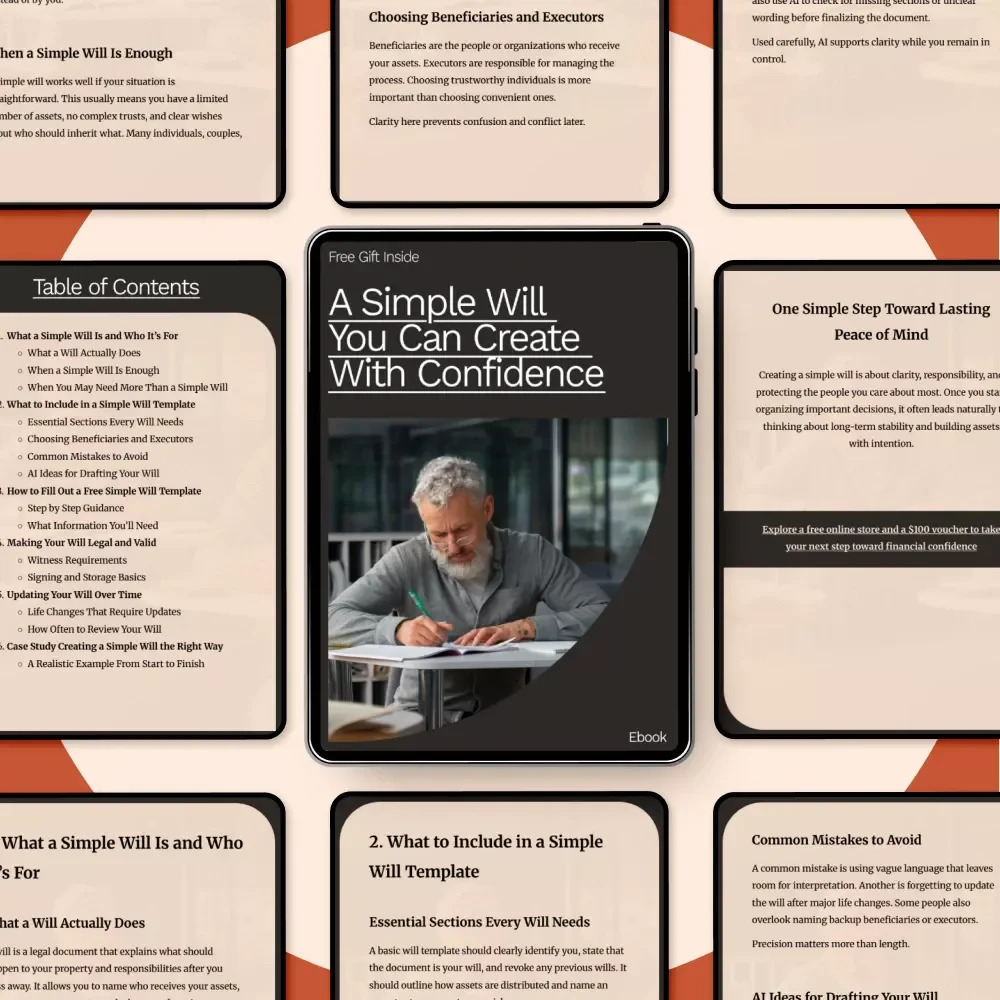 A Simple Will You Can Create With Confidence - Free Simple Will Template eBook