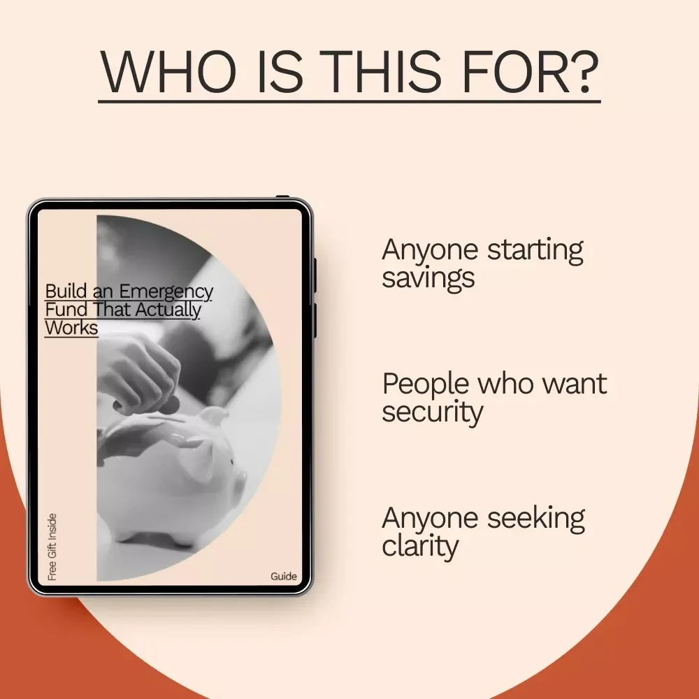 Build an Emergency Fund That Actually Works – Printable Guide for Beginners | Step-by-Step Savings Workbook | How to Build an Emergency Fund | Digital Download
