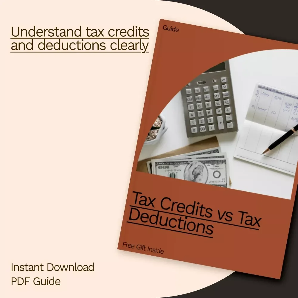 Tax Credits vs Tax Deductions | Easy-to-Understand Tax Guide for Smarter Filing, Financial Clarity, and Maximizing Savings