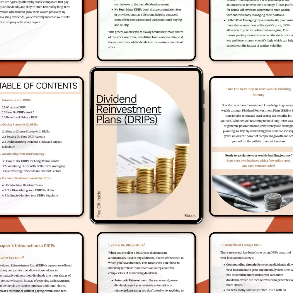 Dividend Reinvestment Plans (DRIPs) eBook - Unlock Passive Income and Grow Your Wealth