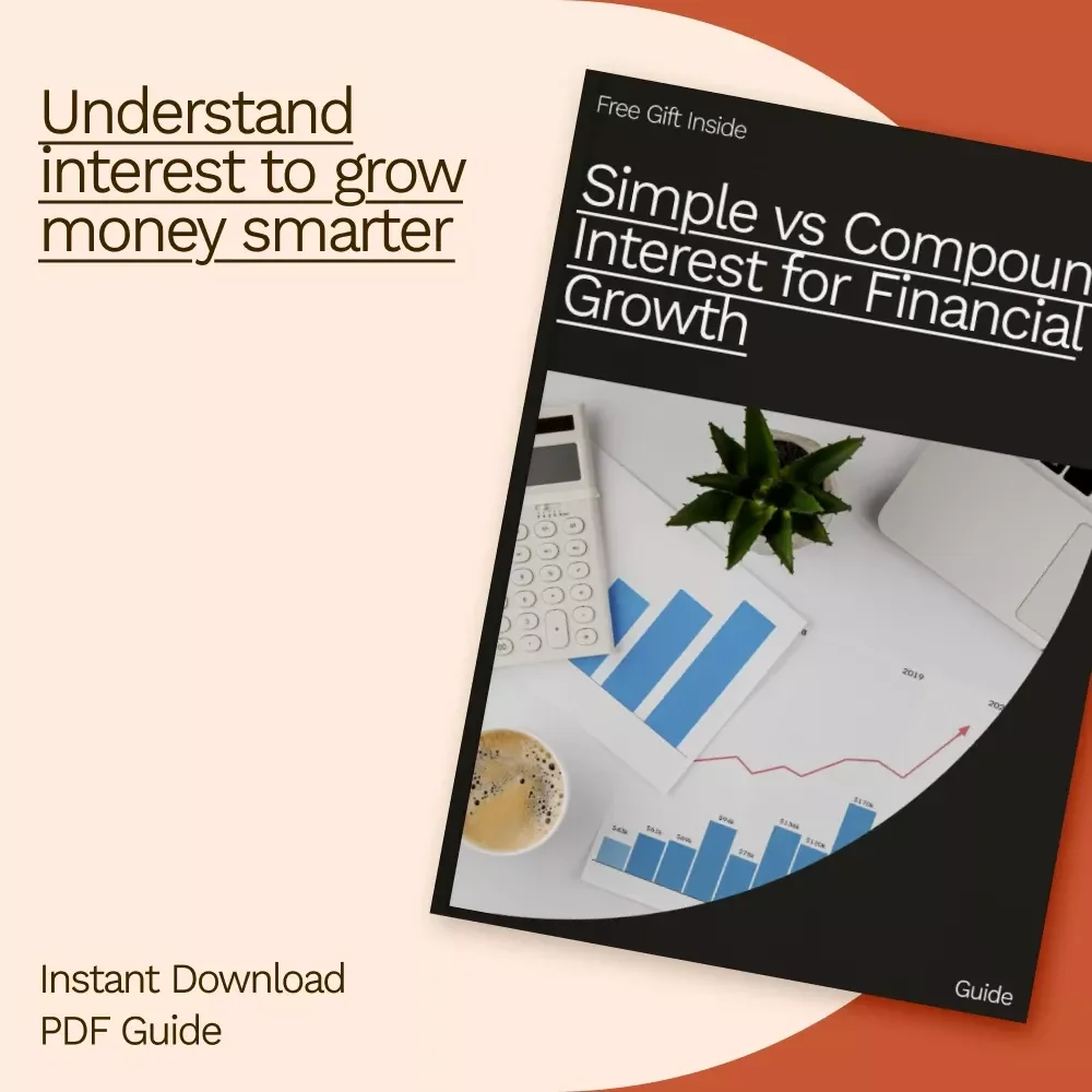 Simple vs Compound Interest for Financial Growth – Easy Finance Guide Explaining Compound Interest vs Simple Interest Difference for Smarter Saving & Investing