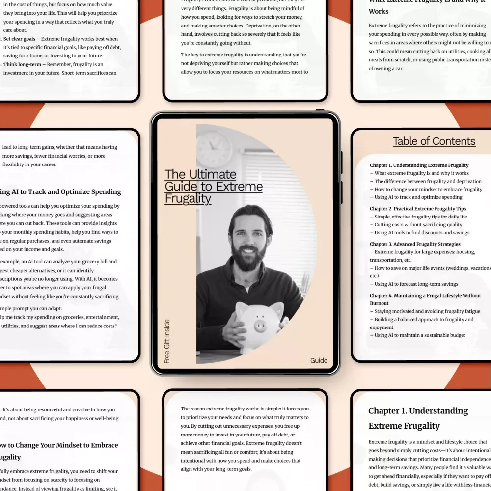 The Ultimate Guide to Extreme Frugality: Save Big, Live Better – Digital Download for Budgeting Enthusiasts