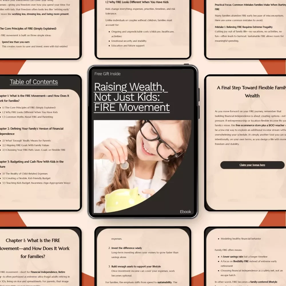 Raising Wealth, Not Just Kids: FIRE Movement for Families with Kids - eBook Guide