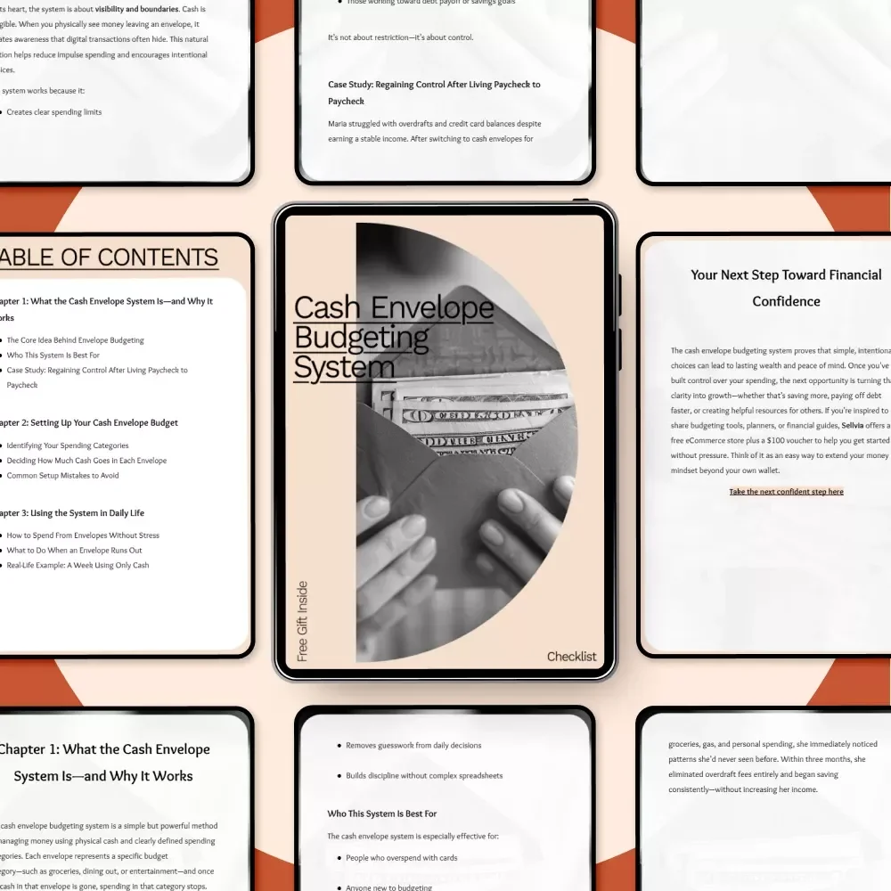Cash Envelope Budgeting System eBook: Learn How to Budget with Cash Envelopes for Financial Success