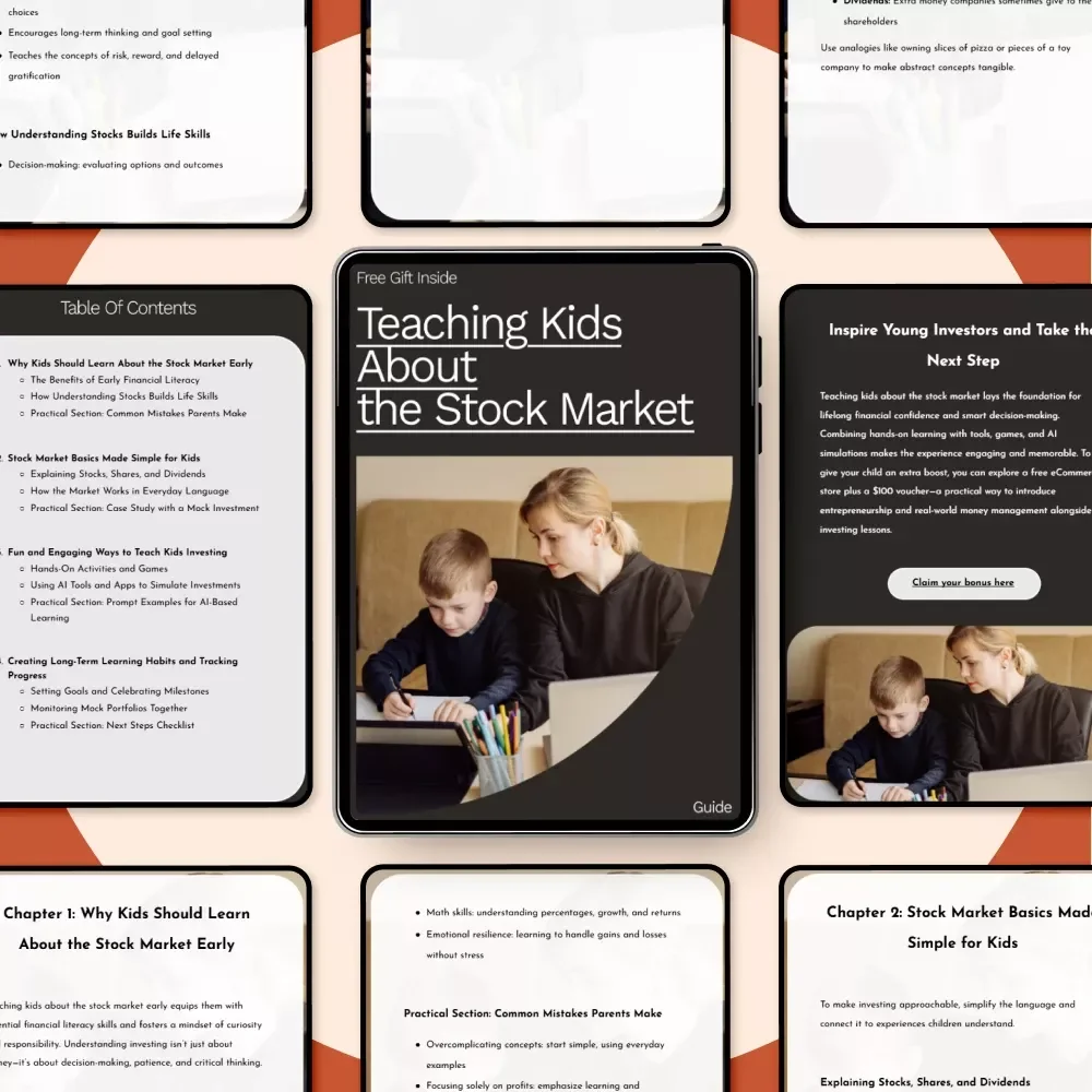 Teaching Kids About the Stock Market: A Fun & Easy Guide for Parents to Teach Kids How to Invest