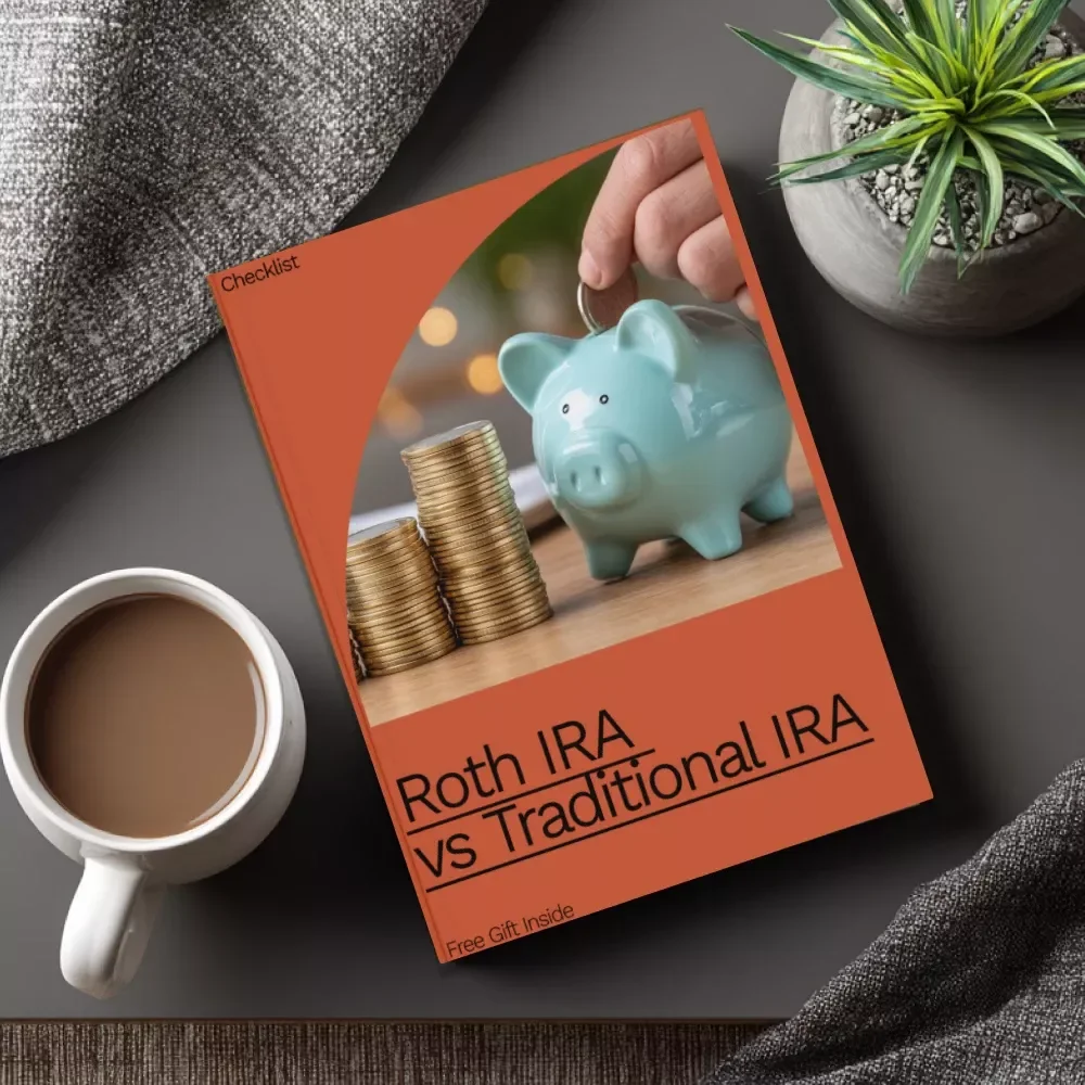 Roth IRA vs Traditional IRA Checklist – Easy Retirement Planning Guide for Beginners | roth ira vs traditional ira which is better | Printable Financial Planning Tool