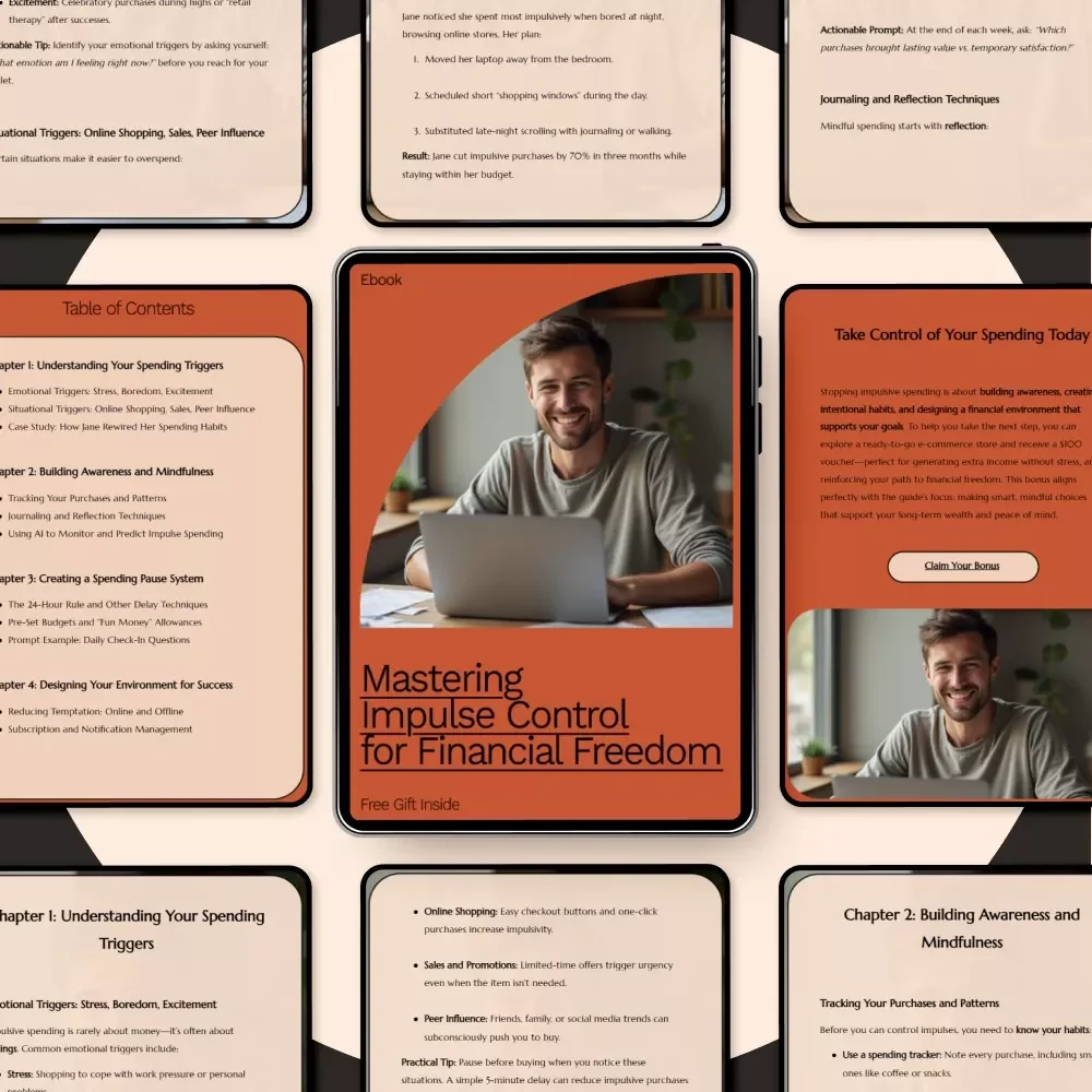 Mastering Impulse Control for Financial Freedom: How to Stop Impulsive Spending | Digital eBook Guide