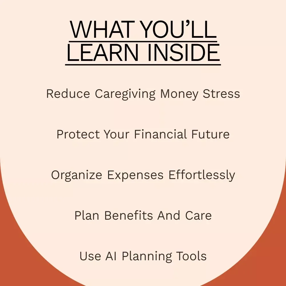 Financial Planning Guide for Caregivers | Practical Money Management, Benefits & AI Tools for Family Caregivers | Digital Download Guide