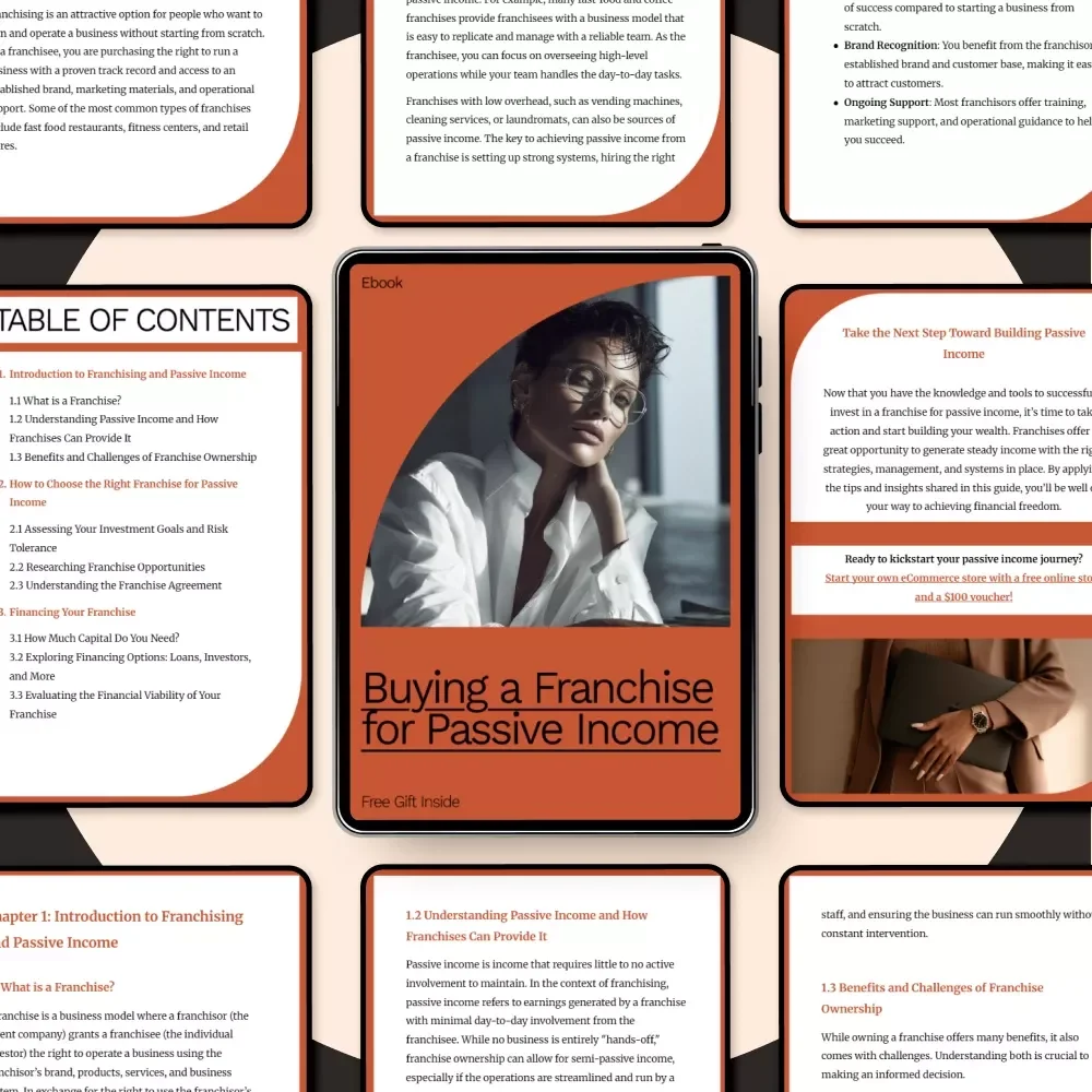 Buying a Franchise for Passive Income: A Comprehensive eBook Guide
