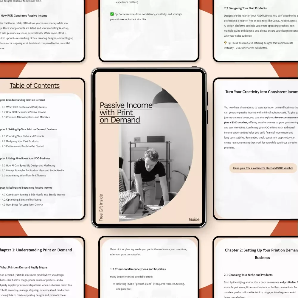 Passive Income with Print on Demand: Your Ultimate Guide to Earning with POD