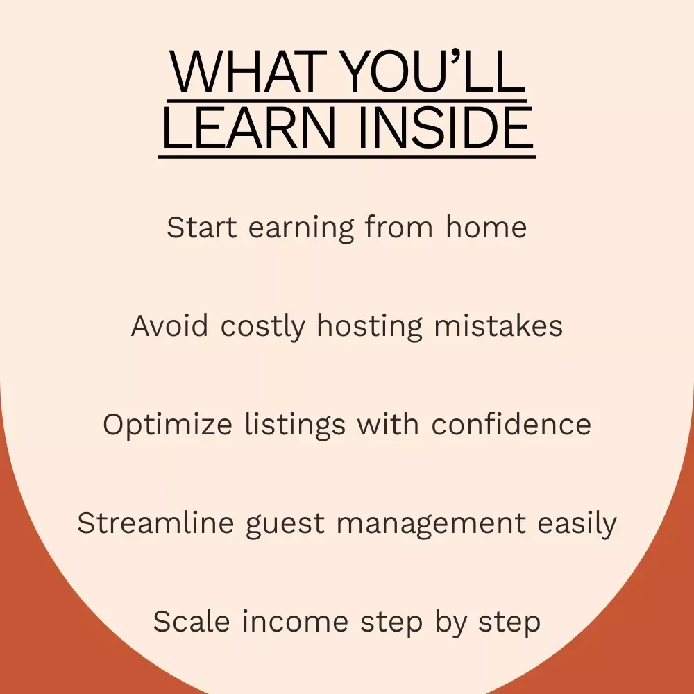 Steady Income Stream with Airbnb Side Hustle | Airbnb Side Hustle from Your Home eBook Guide for Beginners & Hosts