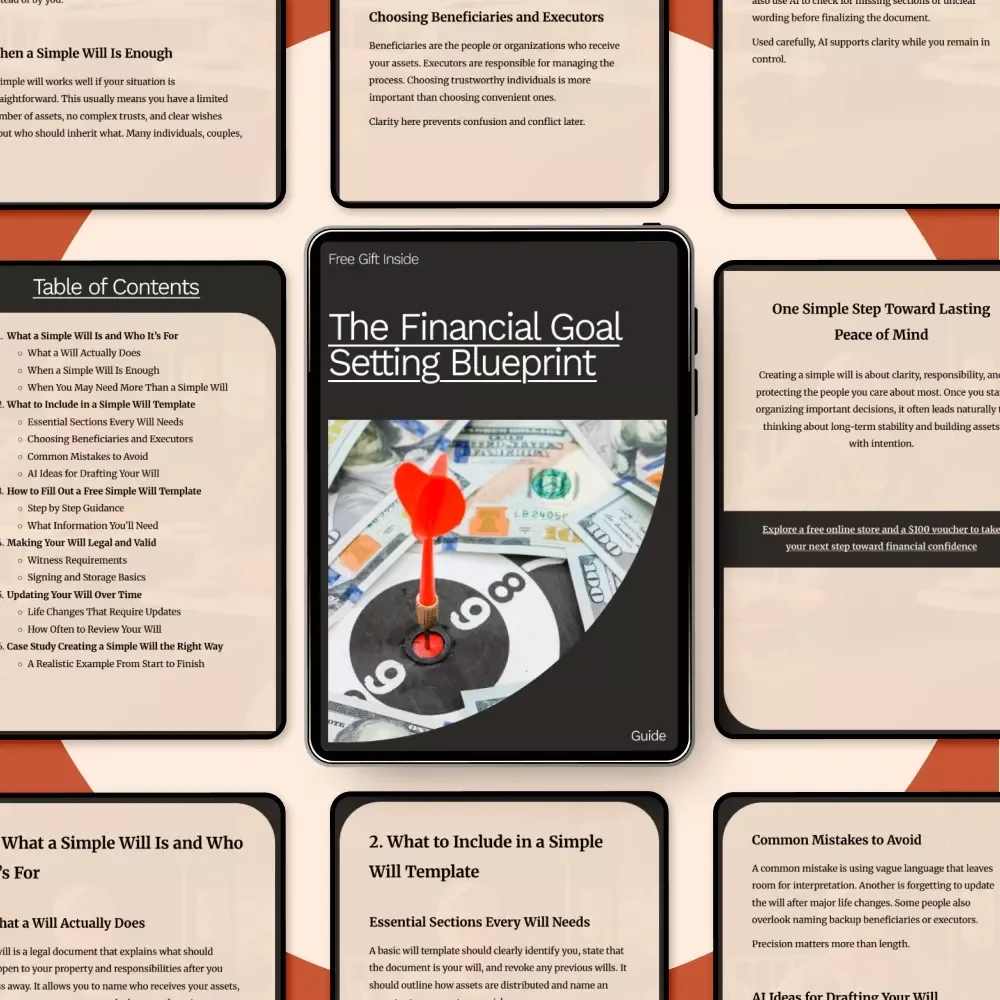 The Financial Goal Setting Blueprint: The Ultimate Guide to SMART Financial Goals, Practical Strategies & Tracking Progress