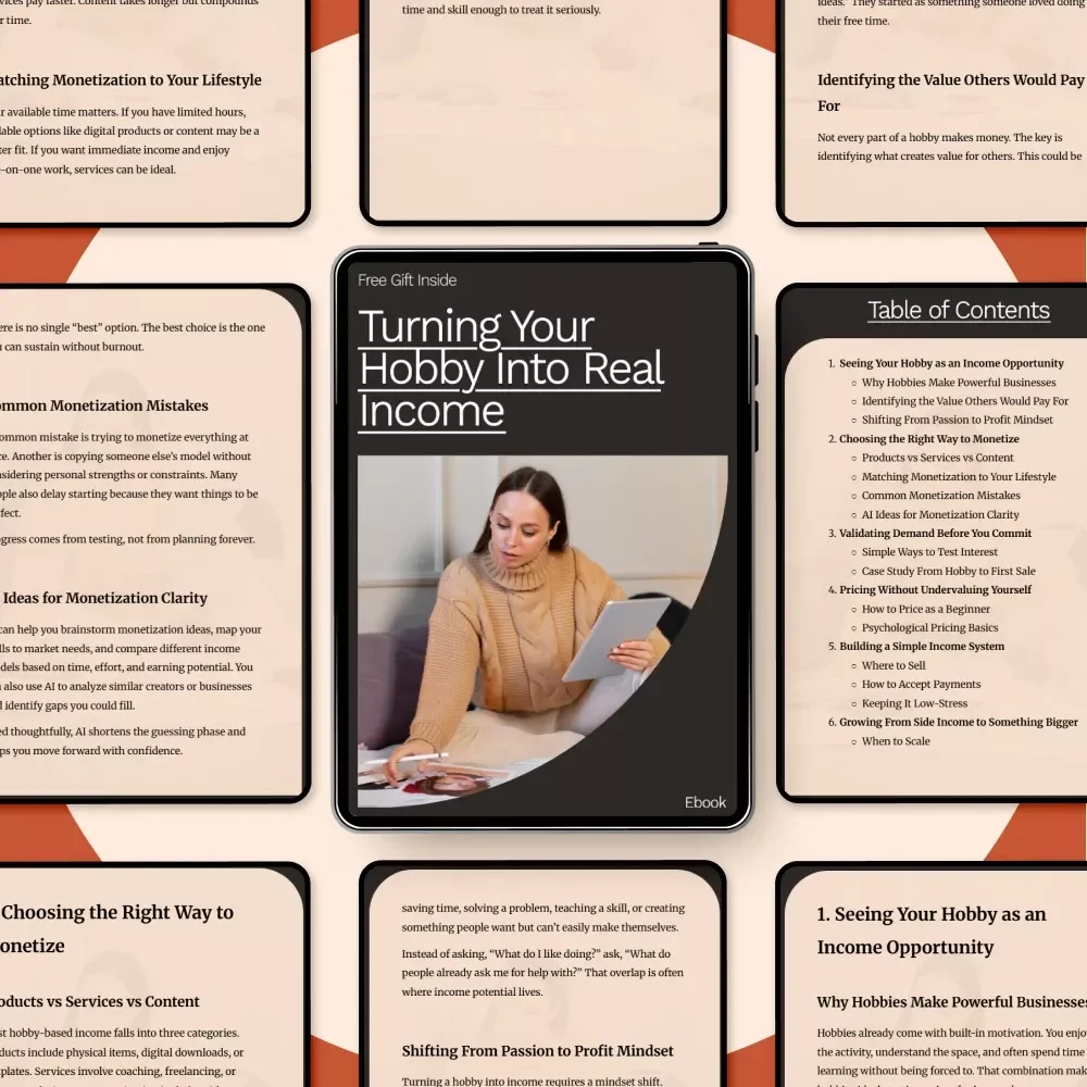Turning Your Hobby Into Real Income: A Step-by-Step Guide to Monetizing Your Passion