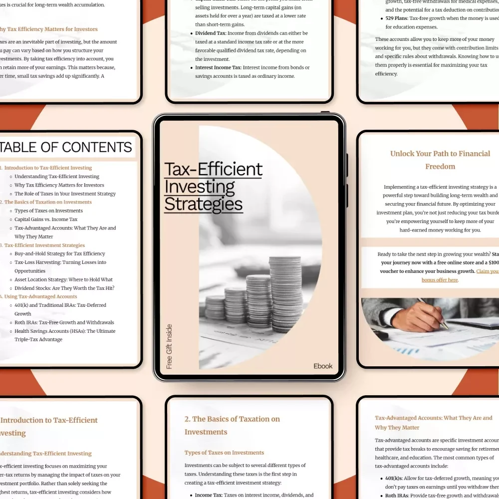 Tax-Efficient Investing Strategies eBook | Master Tax-Efficient Investing with Proven Strategies