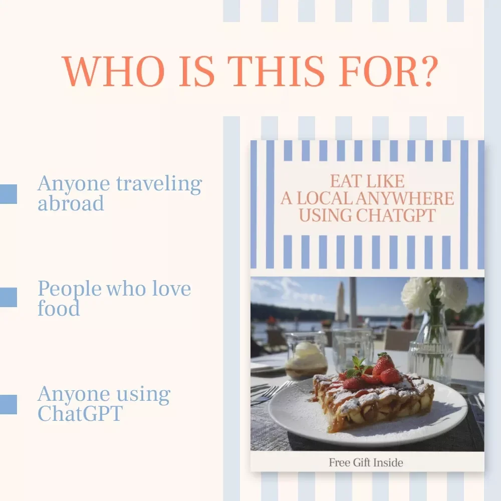 Eat Like a Local Anywhere Using ChatGPT – Travel Food Checklist | How to Use ChatGPT to Find Local Food Spots Worldwide