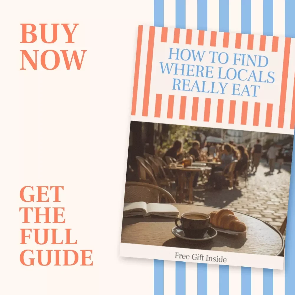 How to Find Where Locals Really Eat – Smart Travel Food Guide | Learn how to use apps to find where locals eat | Digital Download