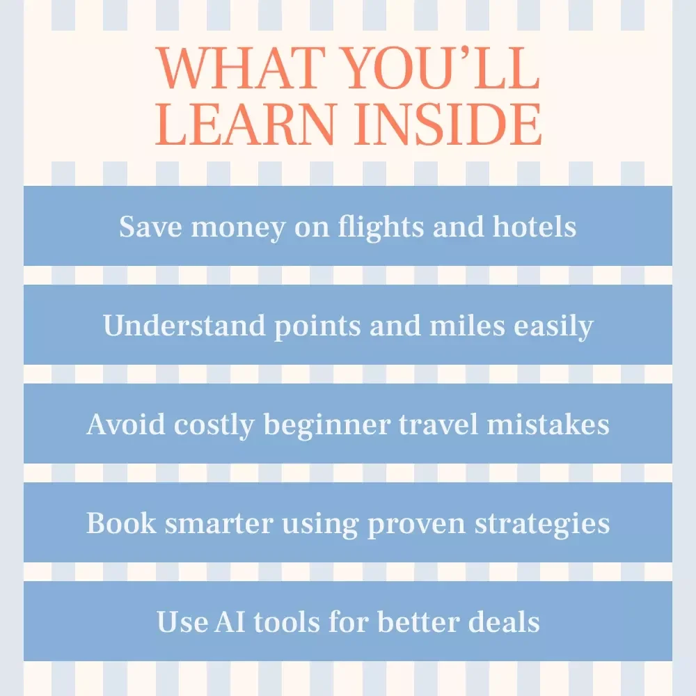 Travel Smarter: Beginner’s Guide to Hacking Trips | Travel Hacking for Beginners eBook, Smart Budget Travel, Points & Miles Digital Download