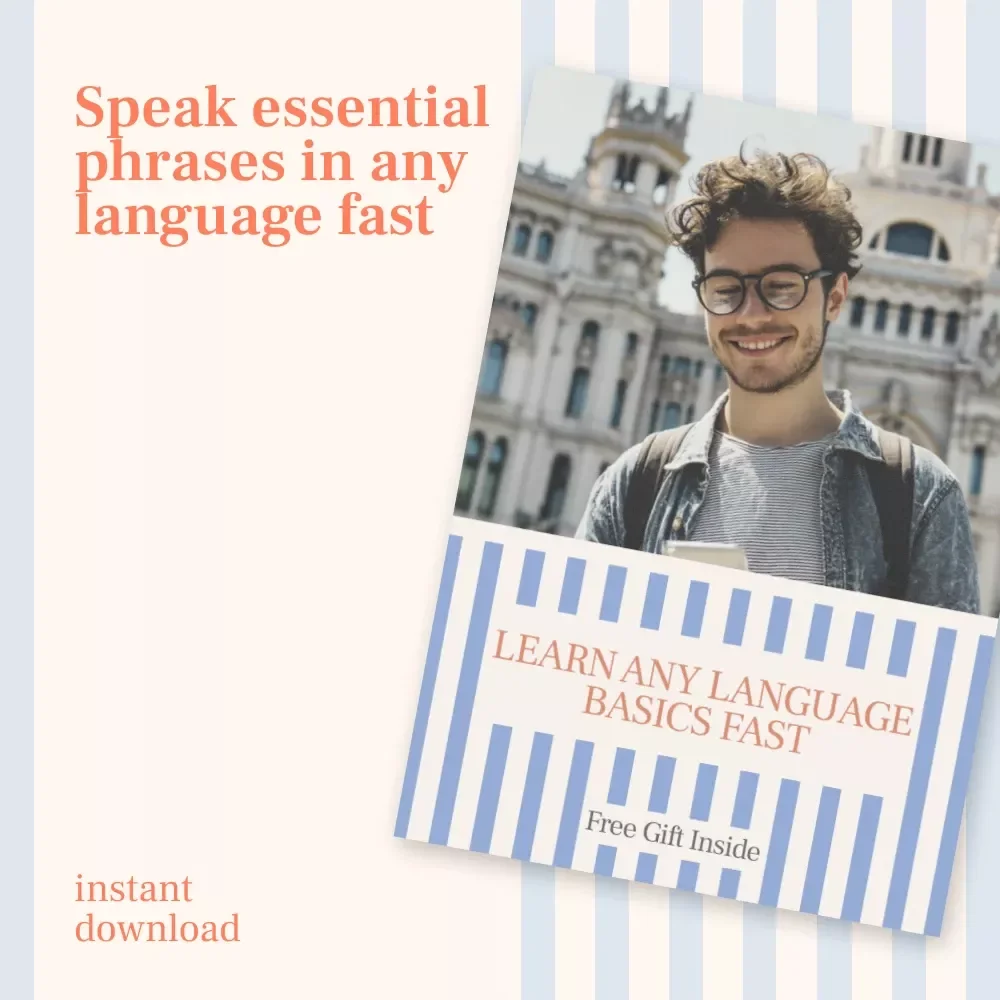 Learn Any Language Basics Fast | Digital Checklist for How to Learn Basic Phrases in a New Language Fast | Beginner Language Learning Guide Download