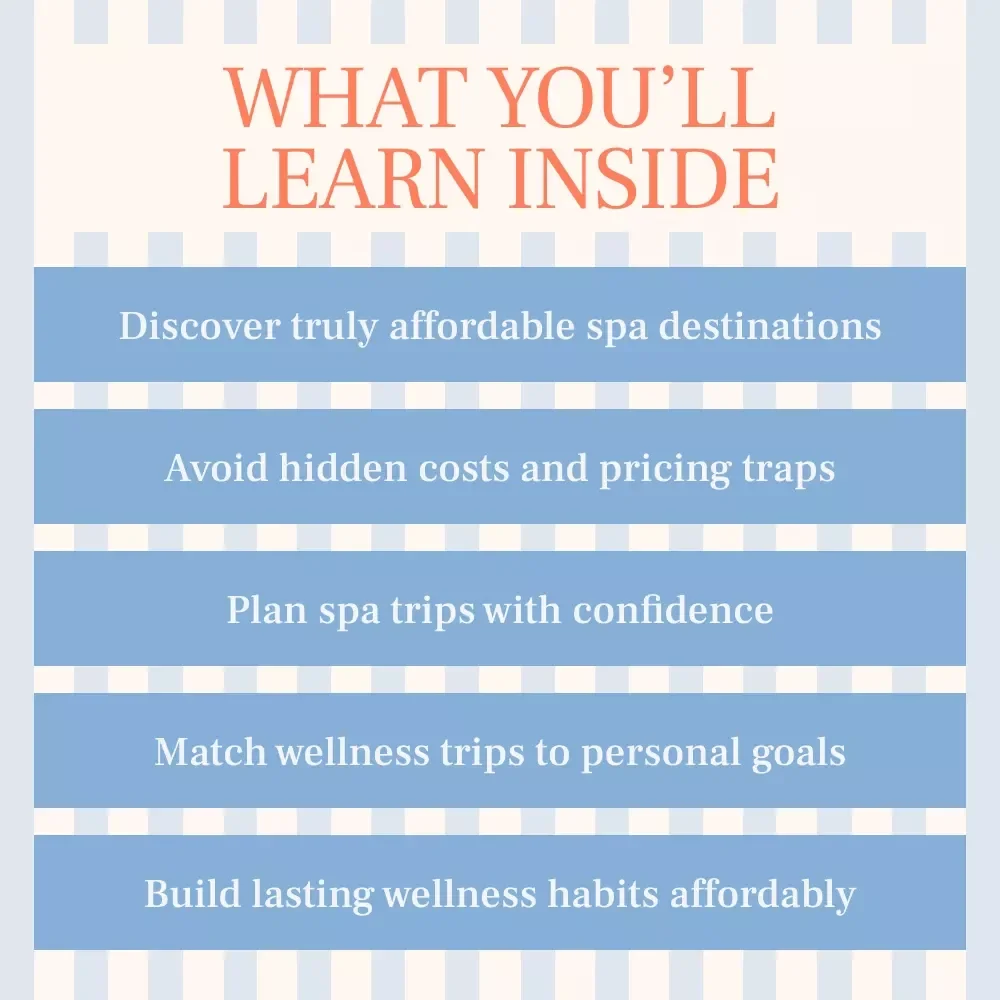 Wellness Without the Wealth – Affordable Health Spa Destinations eBook | Budget Wellness Travel Guide & Smart Spa Planning