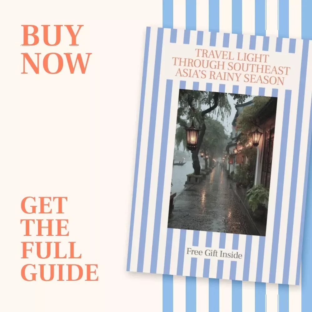 Travel Light Through Southeast Asia’s Rainy Season – Smart Packing Guide for What to Pack for Southeast Asia Rainy Season | Digital Download