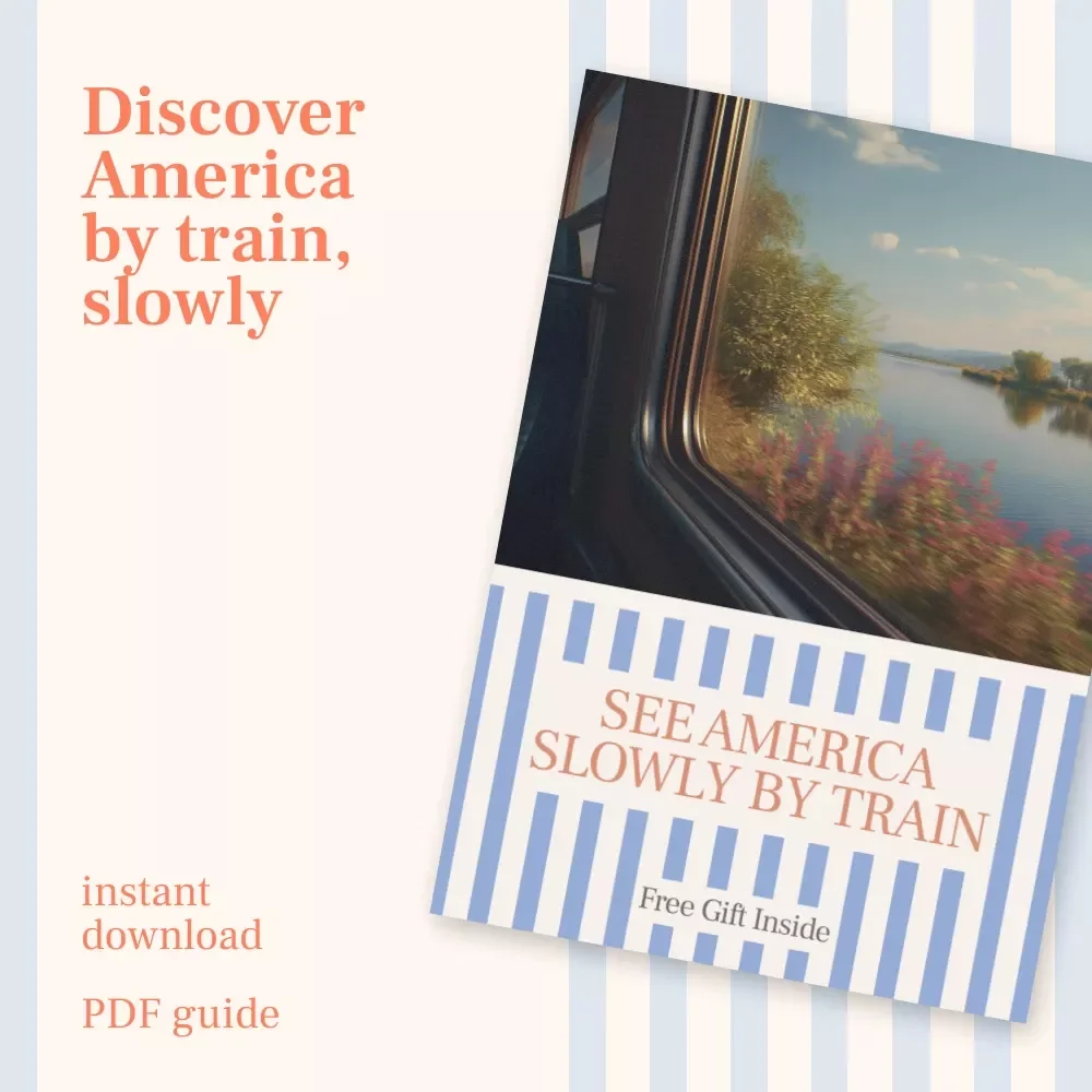 See America Slowly by Train – A Practical Rail Travel Guide for Scenic Train Journeys in the USA Instead of Flying | Digital Download