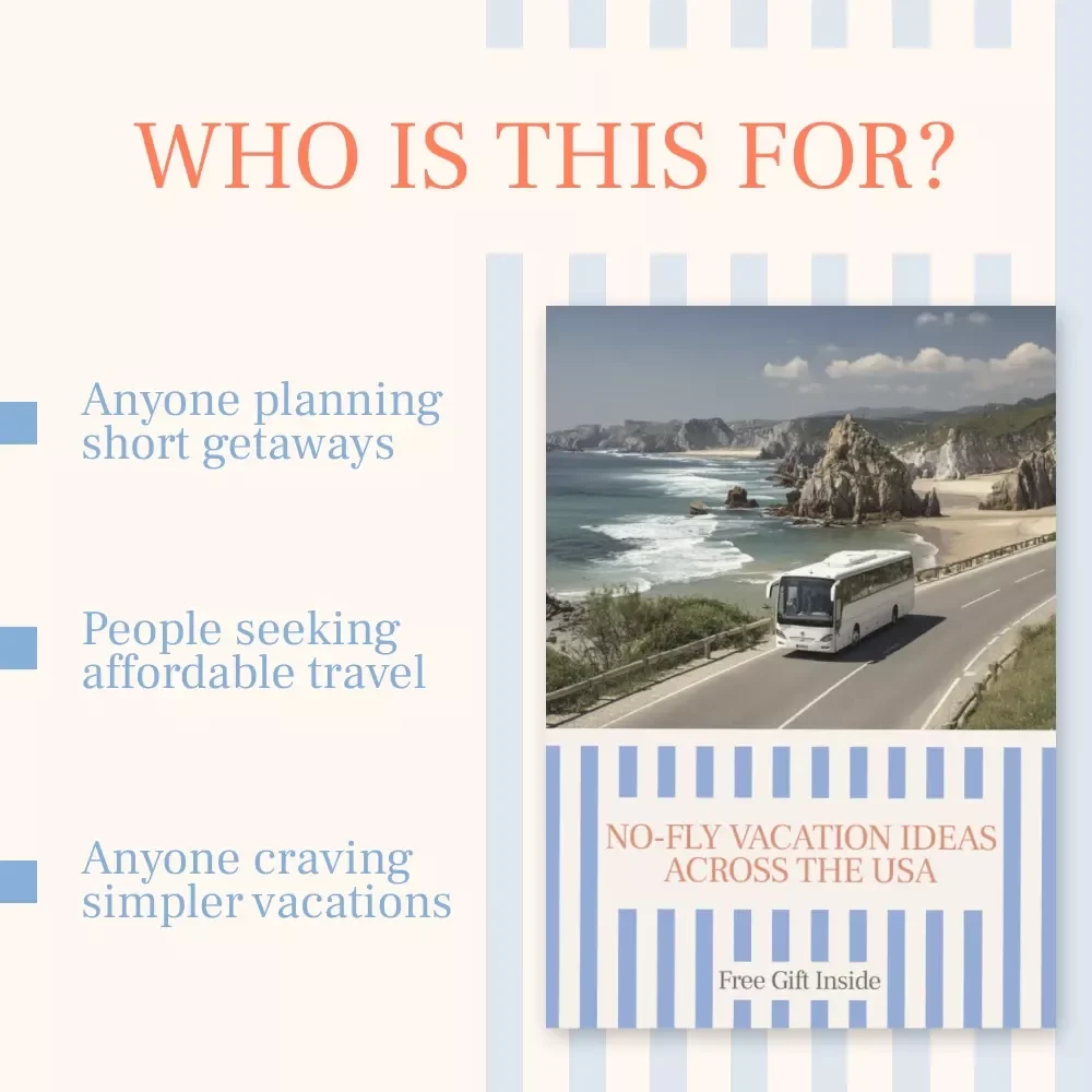 No-Fly Vacation Ideas Across the USA – Printable Checklist for Road Trips, Train Travel & Easy Getaways | No Fly Vacation Ideas USA