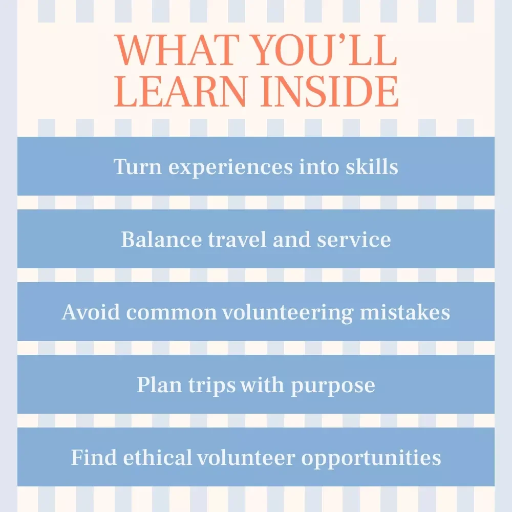 Volunteer While You Travel | Practical eBook Guide, Ethical Travel Planning, Responsible Volunteering & Meaningful Experiences