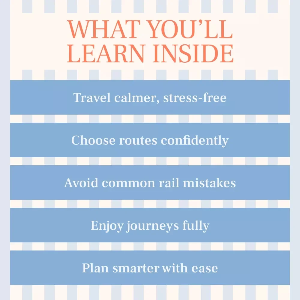 See America Slowly by Train – A Practical Rail Travel Guide for Scenic Train Journeys in the USA Instead of Flying | Digital Download