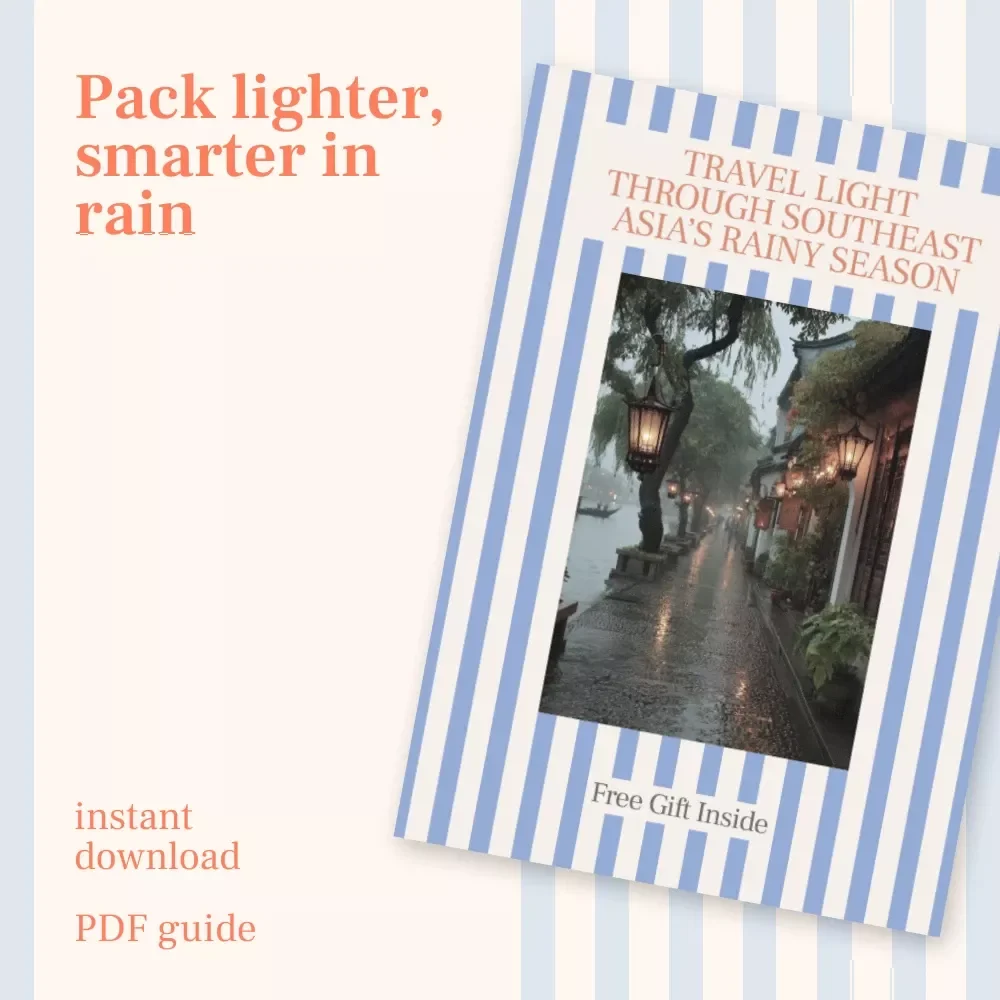 Travel Light Through Southeast Asia’s Rainy Season – Smart Packing Guide for What to Pack for Southeast Asia Rainy Season | Digital Download