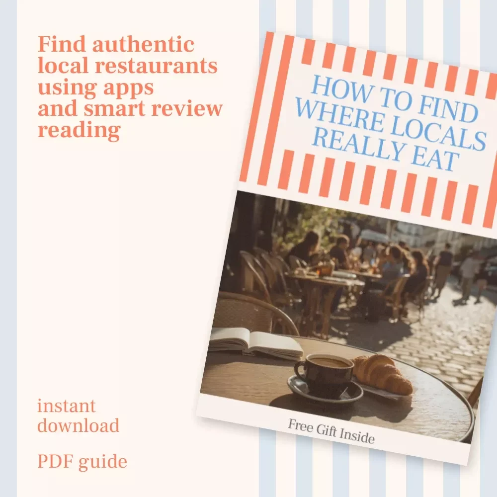 How to Find Where Locals Really Eat – Smart Travel Food Guide | Learn how to use apps to find where locals eat | Digital Download