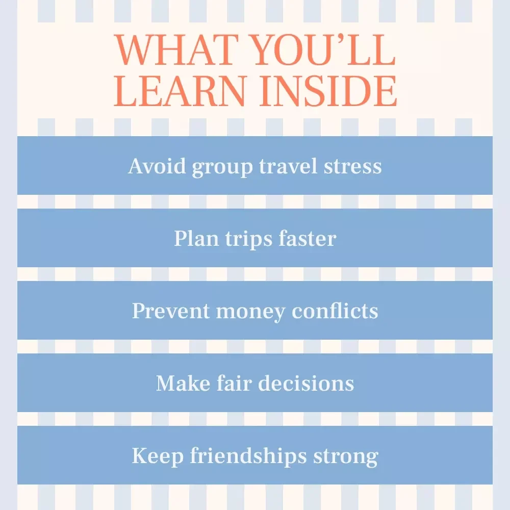 Travel Together Without the Drama – A Practical Group Travel Guide on how to plan a trip with friends without stress | Digital Download