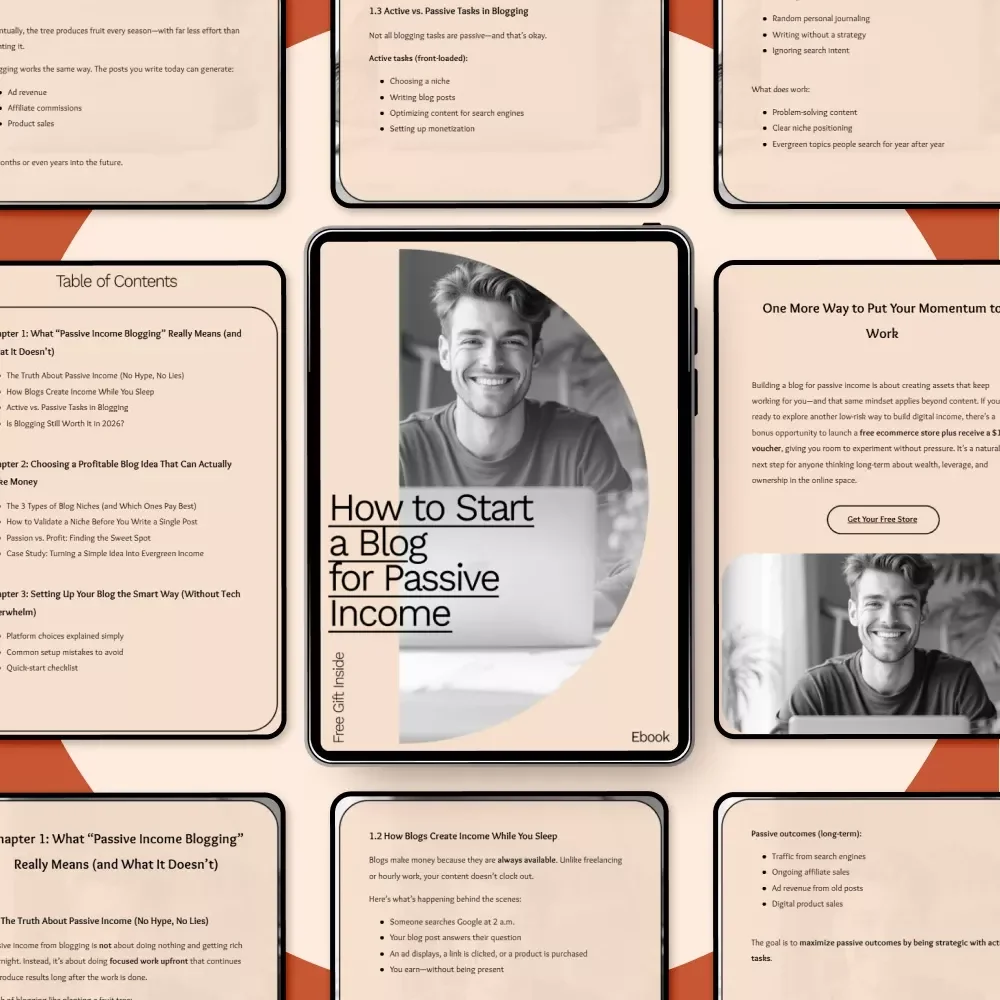 How to Start a Blog for Passive Income: The Ultimate eBook Guide to Starting a Blog for Passive Income, Monetization Strategies, and AI-Powered Blogging Success